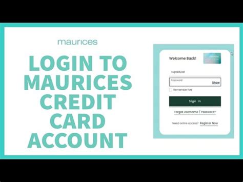wear it and share it. . Maurices credit card login